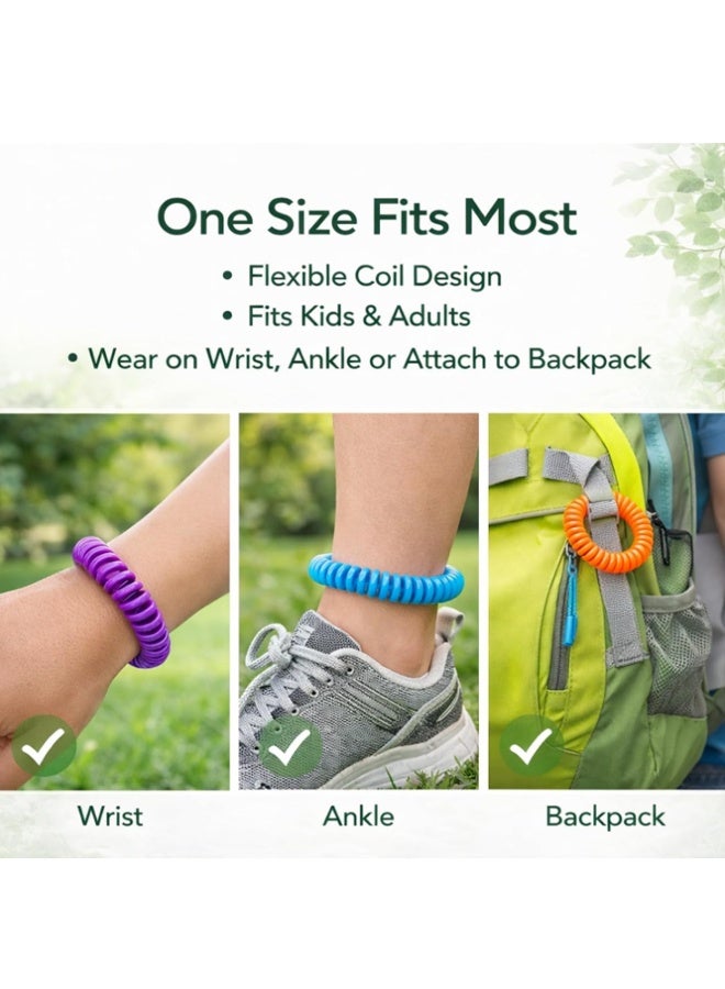 10 Pack Mosquito Repellent Bracelet, Non Toxic DEET Free Bug, Insect Repellent Bands, Waterproof Mosquito Bands, Bracelets, Travel Holiday Essentials for Kids Adults - Image 4