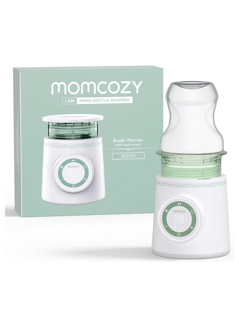 Momcozy - سخان زجاجات محمول للسفر، سخان زجاجات سفر مزدوج مانع للتسرب مع تسخين سريع، مادة آمنة لتدفئة زجاجات الأطفال للدكتور براون، فيليبس أفينت، ميدالا، تومي تيبي، كوموتومو - Image 1