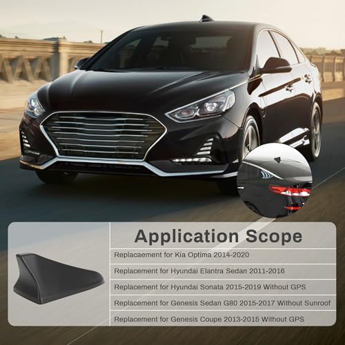 Fydun Car Shark Fin Antenna Cover Roof Aerial Base 96219 D5000EBQK for Optima 2014‑2020 for Sonata Genesis Sedan Coupe Replacement Part(Grey) - Image 5