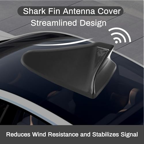 Fydun Car Shark Fin Antenna Cover Roof Aerial Base 96219 D5000EBQK for Optima 2014‑2020 for Sonata Genesis Sedan Coupe Replacement Part(Grey) - Image 4