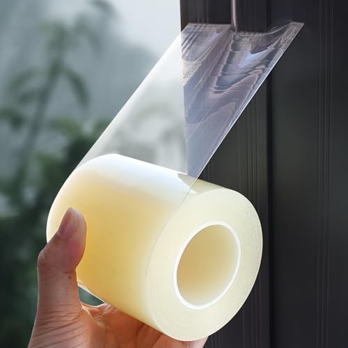 YINTTIAN Window Sealing Tape, Window AC Insulation Air Conditioner Seal Around Frame, 3 inch X 65.5 FT, Blocker for Cold Heat Air, Waterproof Tape for Repair, Heavy Duty No Residue (Clear) - Image 1
