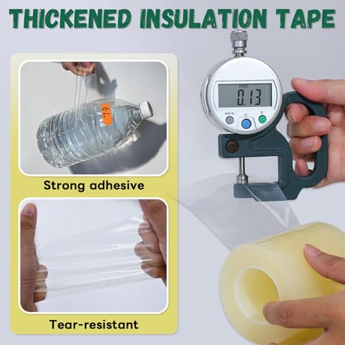 YINTTIAN Window Sealing Tape, Window AC Insulation Air Conditioner Seal Around Frame, 3 inch X 65.5 FT, Blocker for Cold Heat Air, Waterproof Tape for Repair, Heavy Duty No Residue (Clear) - Image 5