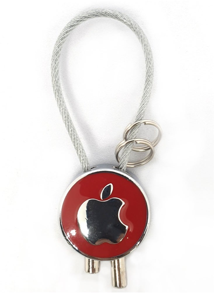 Service Zone Zinc Alloy Metal 3D Logo Keychain For Apple  - Image 1