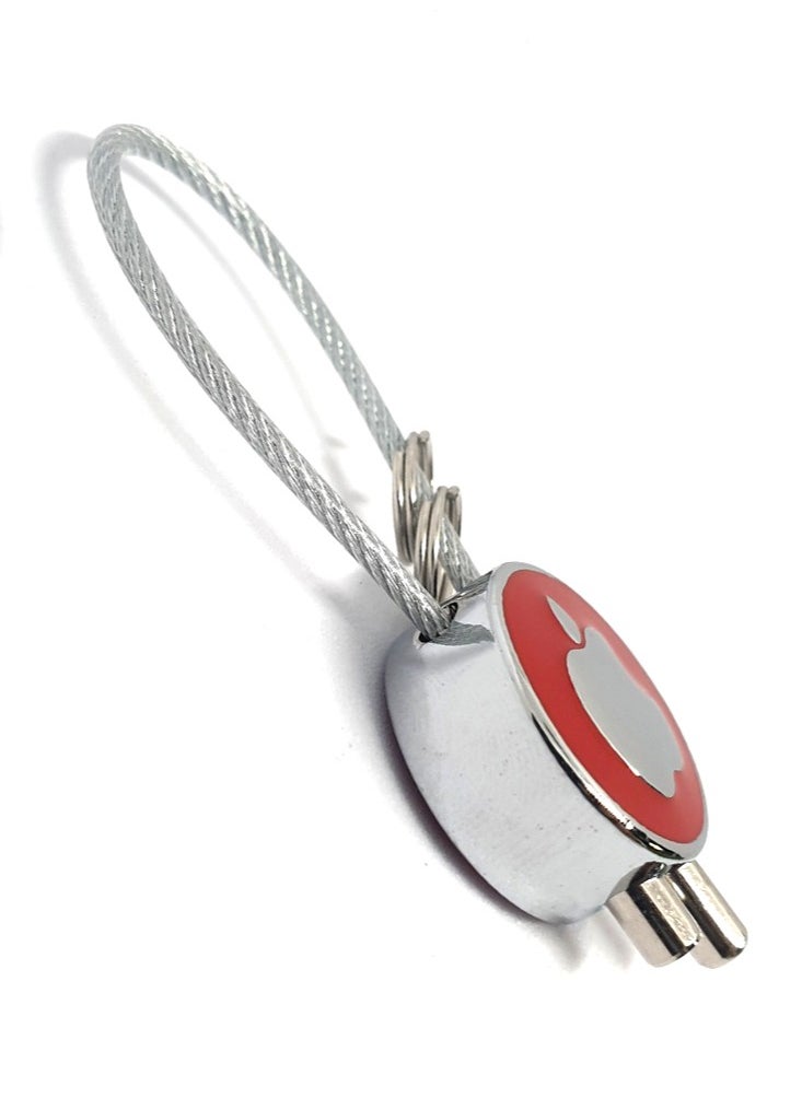 Service Zone Zinc Alloy Metal 3D Logo Keychain For Apple  - Image 3