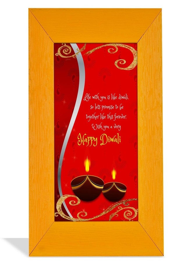 Alwaysgift Happy Diwali 2 Diyas, Ladies Wallet, Smiley Keychain, Quotation Photo Frame Combo Set - Image 3