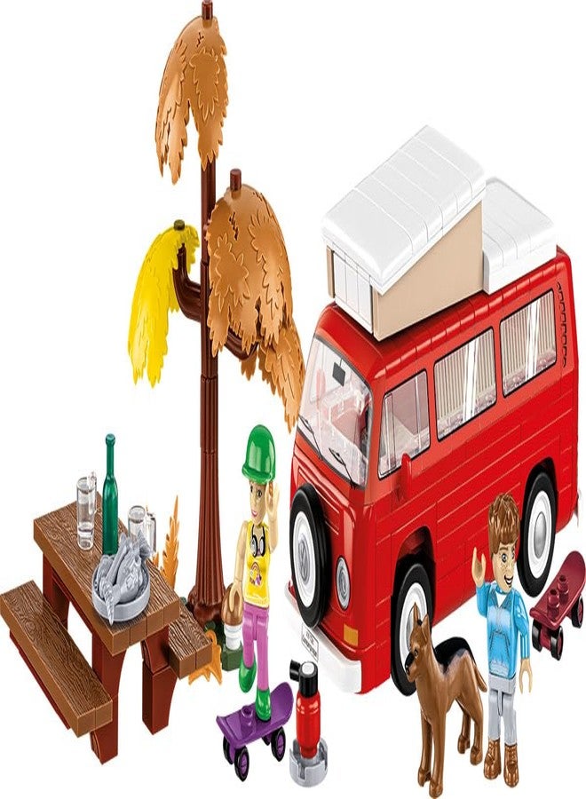 COBI Action Town Volkswagen T2A Camper Building Set, 272 Pieces - Image 1