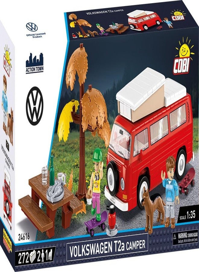 COBI Action Town Volkswagen T2A Camper Building Set, 272 Pieces - Image 2