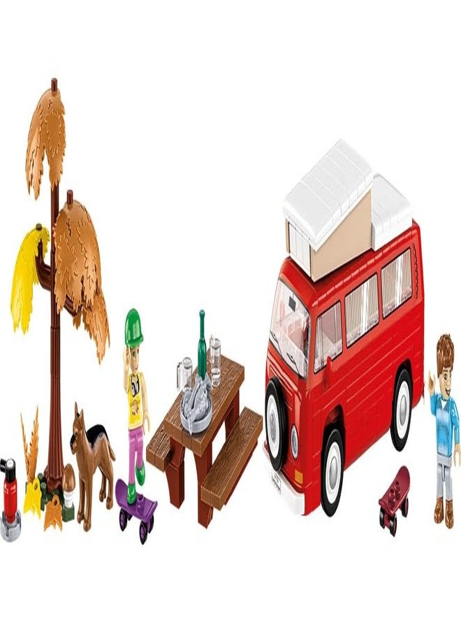 COBI Action Town Volkswagen T2A Camper Building Set, 272 Pieces - Image 4