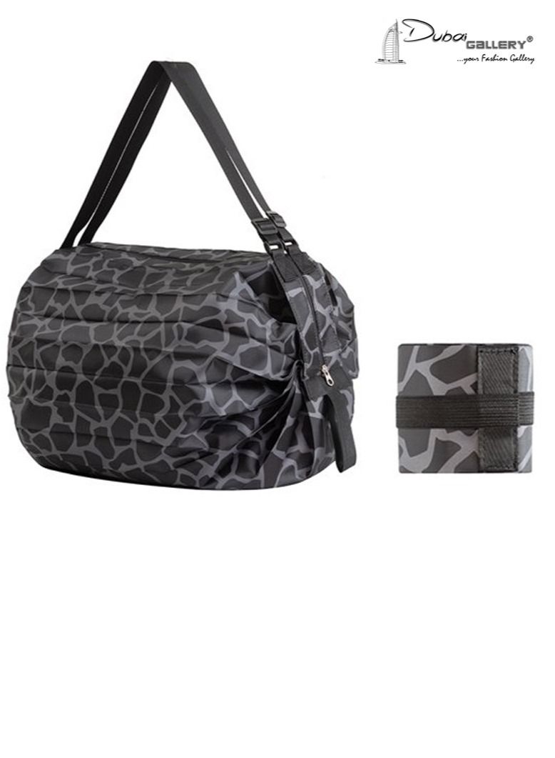 DubaiGallery Portable Foldable Shopping Bag Fashionable Beautiful Sports Shoulder Bag Large Capacity Waterproof Storage Bag  - Image 1
