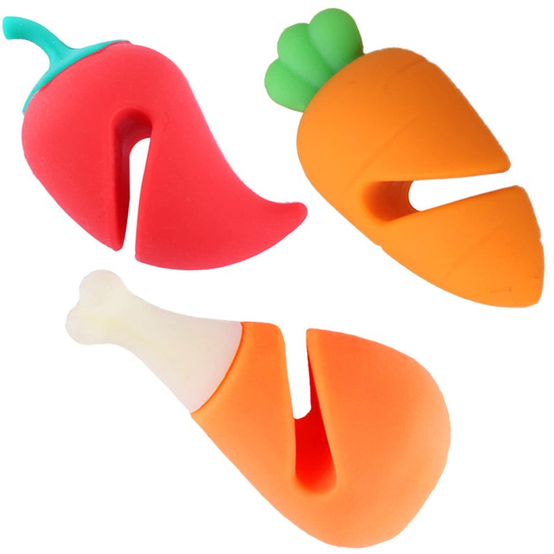 3 Pack Pot Lid Lifter Silicone Spill Proof Lid Lifter SplashProof Steam Release Pan pot lid lifter Kitchen Tool Decoration Pot Lid