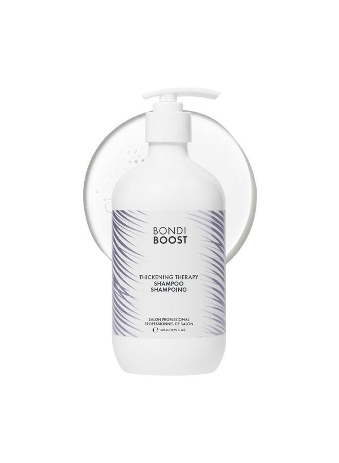BondiBoost Thickening Therapy Volume Shampoo - Sulphate Free, Aloe Based, with Hyaluronic Acid & Biotin for Instant Volume & Density - Vegan & Cruelty Free - 300 ml - Image 1