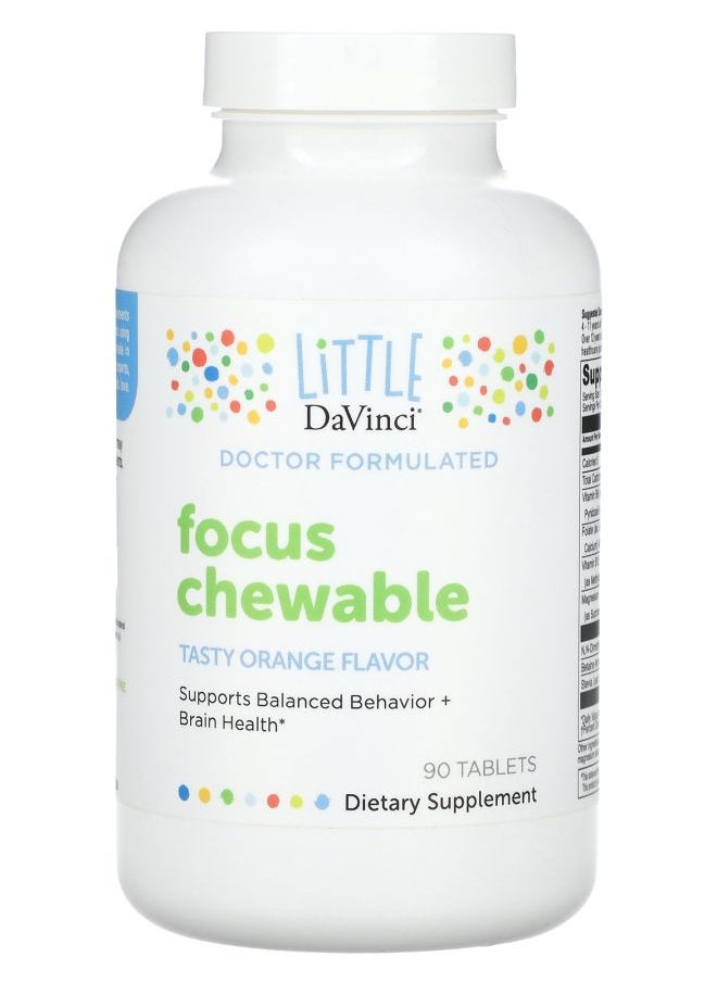 LiTTLE DaVinci - Focus Chewable Tasty Orange  90 Tablets - Image 1