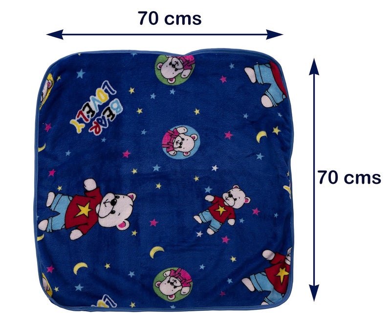 Uber World Uber World Baby Newborn (0-9 Months) AC Blanket with Hood Flannel Fleece Combo Pack of 3 - Image 3