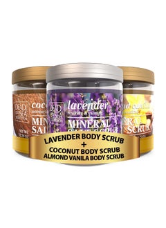 Dead Sea Collection Dead Sea Collection  3 X Large 2328 OZ  Body Scrub Lavender Almond Vanilla Coconut Natural Dead Sea Minerals 