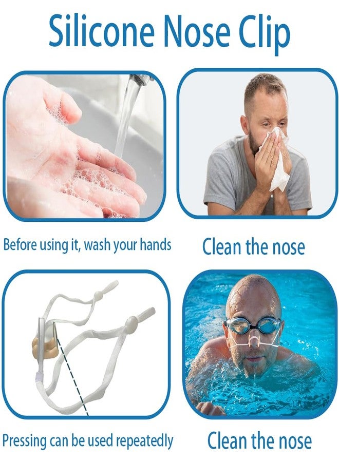 CMRCOYO Silicone Nose Plugs for Swimming Anti-Slip Nose Clips aterproof Nose Protectors Swimming Water-Resistant Training - Image 4