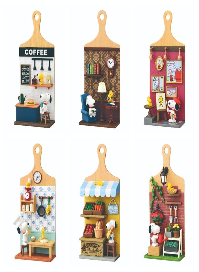 Rement Peanuts Snoopy Minitude Board 1 Box H 5.5 x W 2.8 x D 2.0 inches (140 x 70 x 50 mm) PVC