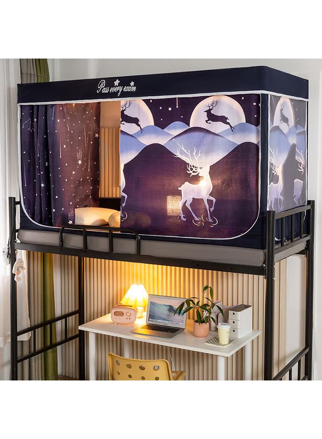 73Hours New Student Mosquito Net Upper And Lower Bunk Bed Type Shading Dust-proof Dormitory Bedroom Single Privacy Bed Curtain Bed Curtain Wholesale - Image 2