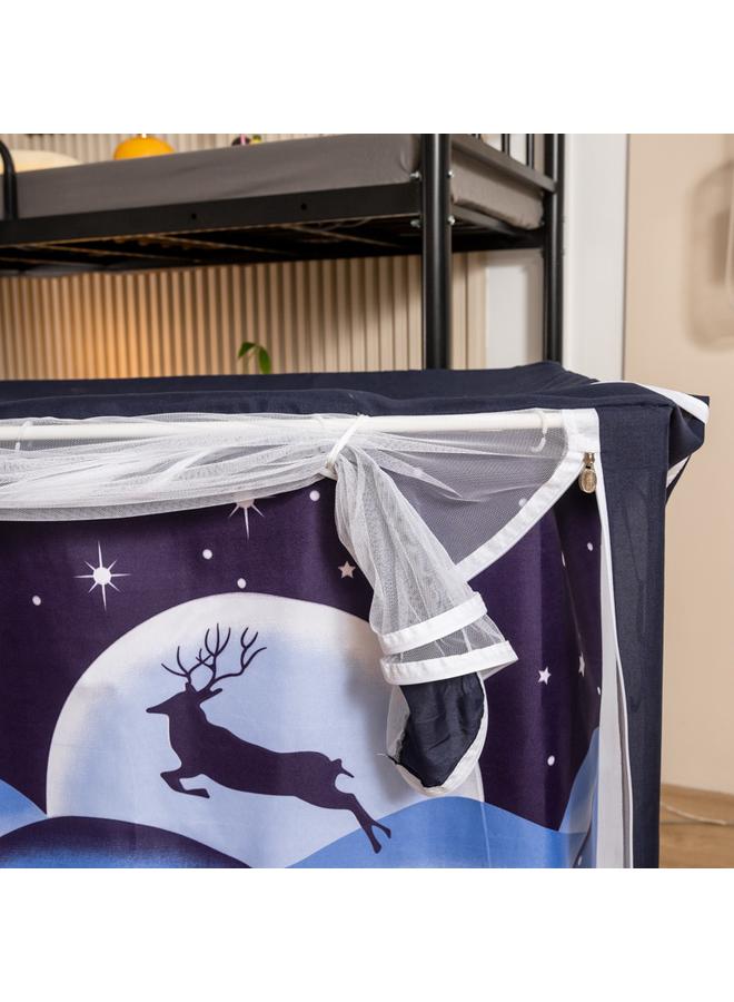 73Hours New Student Mosquito Net Upper And Lower Bunk Bed Type Shading Dust-proof Dormitory Bedroom Single Privacy Bed Curtain Bed Curtain Wholesale - Image 3