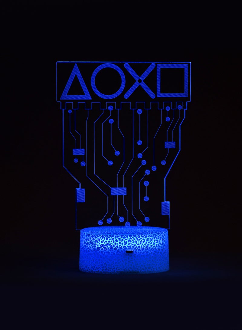 Generic - LED Neon Night Light Decoration With 16 Colors Changing And Remote Control 20*16cm - Image 1