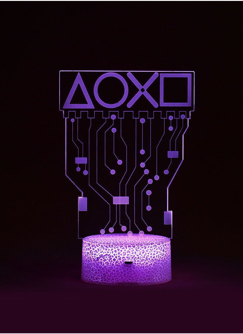 Generic - LED Neon Night Light Decoration With 16 Colors Changing And Remote Control 20*16cm - Image 1