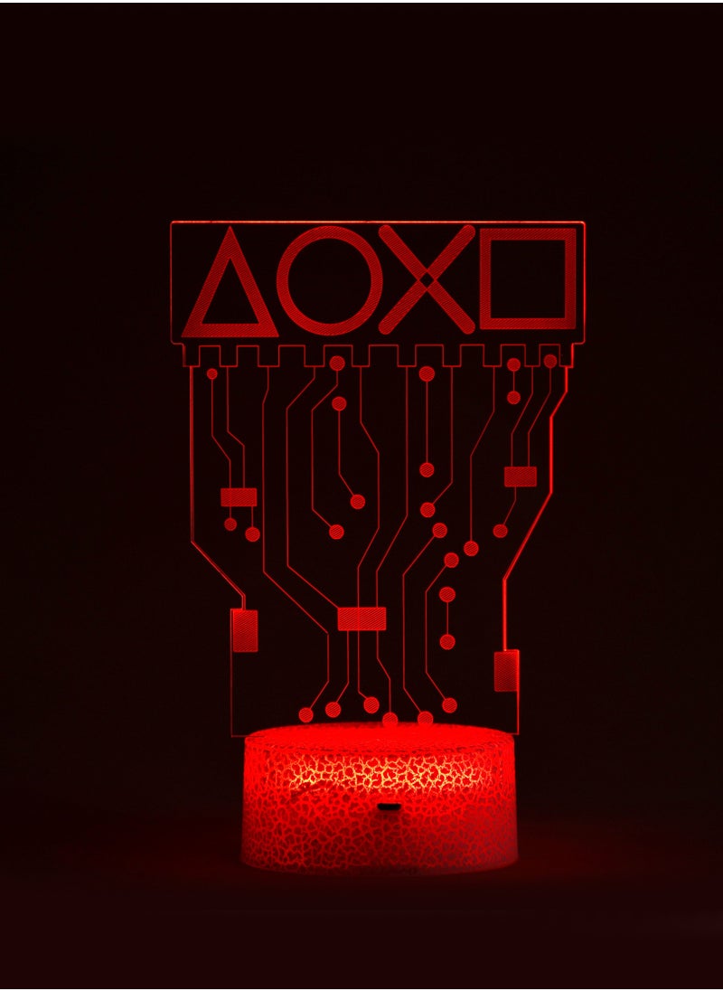Generic - LED Neon Night Light Decoration With 16 Colors Changing And Remote Control 20*16cm - Image 1