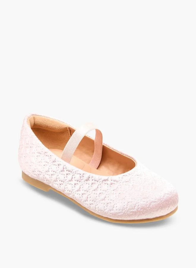 جونيورز Girls Quilted  Ballerina Shoes