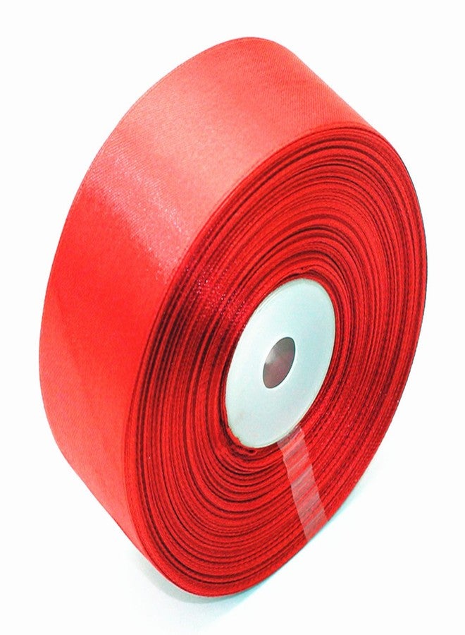 SWTOOL 1.5" Single Face Satin Ribbon 50 Yards Roll for Wedding Details, Sewing Projects, Gift Wrapping, Invitation Embellishments and Crafting Projects Etc (Red) - Image 1