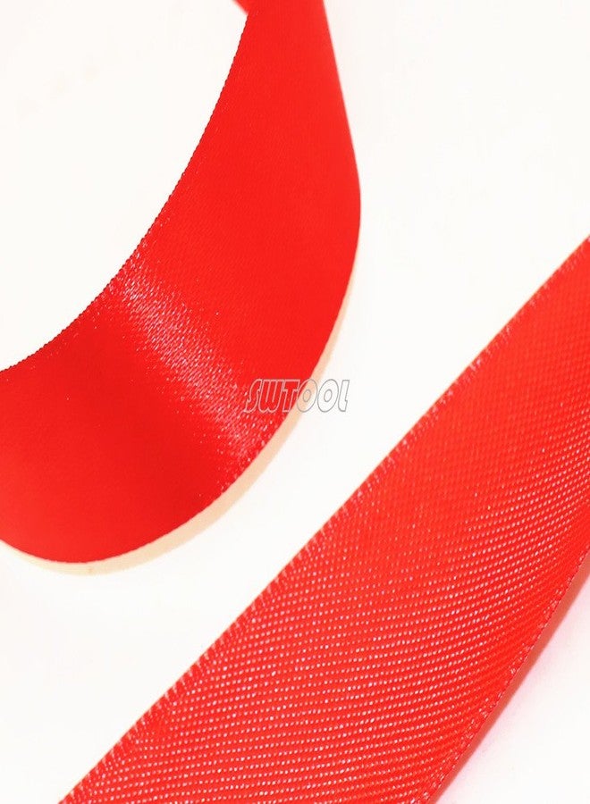 SWTOOL 1.5" Single Face Satin Ribbon 50 Yards Roll for Wedding Details, Sewing Projects, Gift Wrapping, Invitation Embellishments and Crafting Projects Etc (Red) - Image 4
