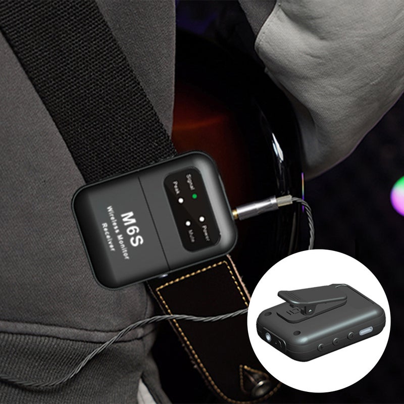 2.4GHz Wireless Earphone Monitor Receiver Rechargeable Receiver of Wireless Earphone Monitor System for Studio Band Rehearsal Live Performance - Image 3