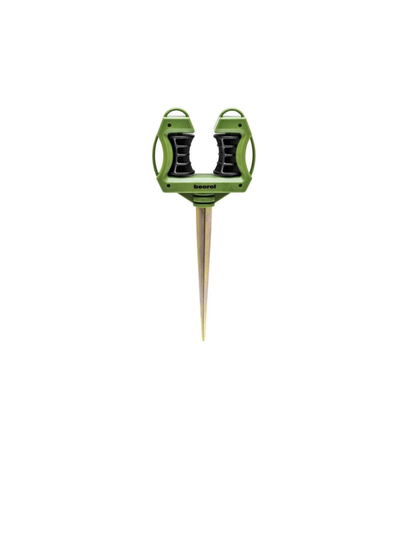 Beorol Metal Spike Water Garden Hose Reel Guide, Zinc Coated Rust Free - Gvc - Image 1