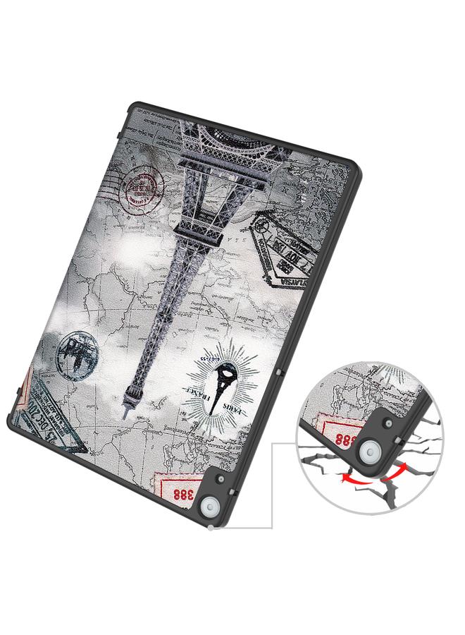 S-TOP Case For Docomo dtab D-51C Custer Painted 3-Fold Holder Leather Tablet Case - Image 5
