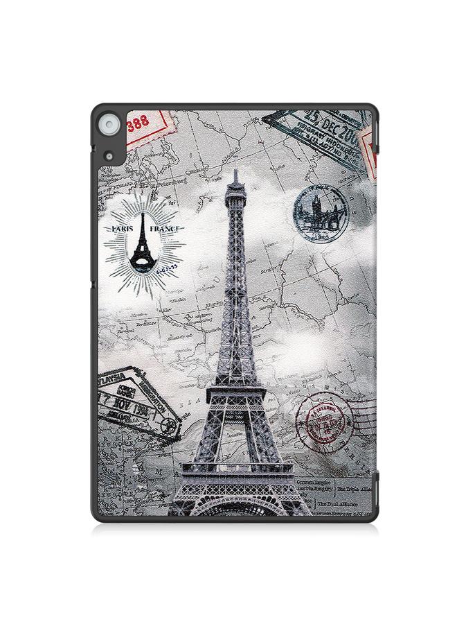 S-TOP Case For Docomo dtab D-51C Custer Painted 3-Fold Holder Leather Tablet Case - Image 3