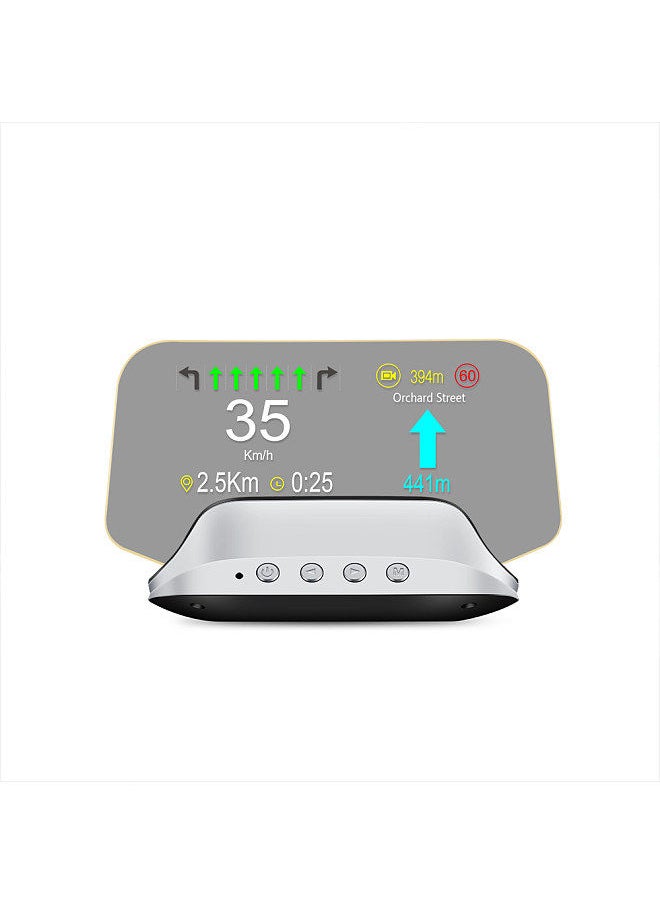 Generic - Car HUD Head Up Display Digital GPS Navigation Speedometer Projecter OBD2 GPS Dual System Display Screen with Time/Direction/Altitude/Mileage Display Speedup Test Overspeed Alarm Etc. - Image 1