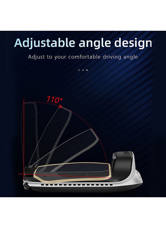 Generic - Car HUD Head Up Display Digital GPS Navigation Speedometer Projecter OBD2 GPS Dual System Display Screen with Time/Direction/Altitude/Mileage Display Speedup Test Overspeed Alarm Etc. - Image 1