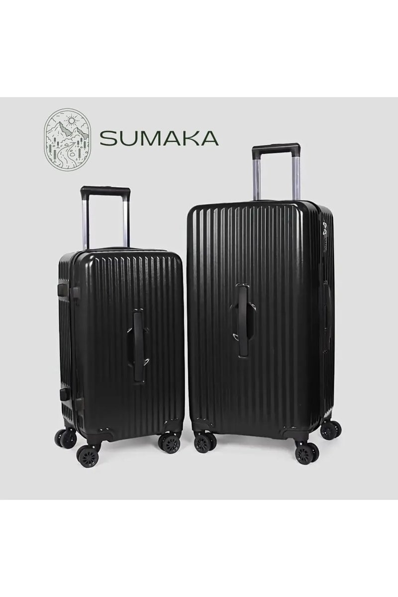 SUMAKA حقائب سفر ABS+PC مع عجلات دوارة 360° وقفل TSA، مجموعة من 2 قطعة: 22"+26" بوصة - Image 1