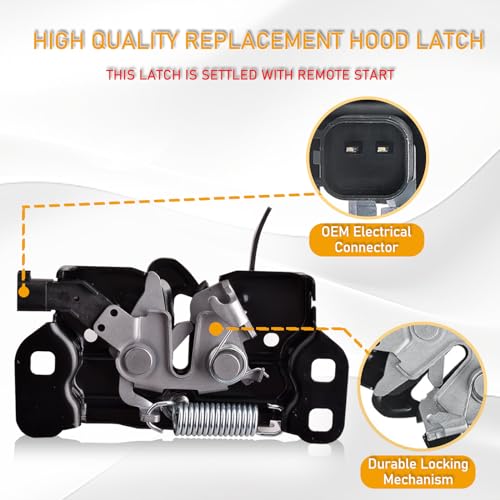 GrteRokky Hood Latch Compatible with Chrysler 300 2011-2021 Dodge Charger 2011-2021 Engine Hood Lock Latch Replacement 68261142AA 55113780AB 55113780AC 55113780AD - Image 4