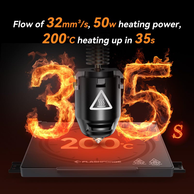 Flashforge Nozzle Assembly for Adventurer 5M 3D Printer, 280Â°C High Speed and Quick-Release Nozzle (0.4mm-280Â°C) - Image 2