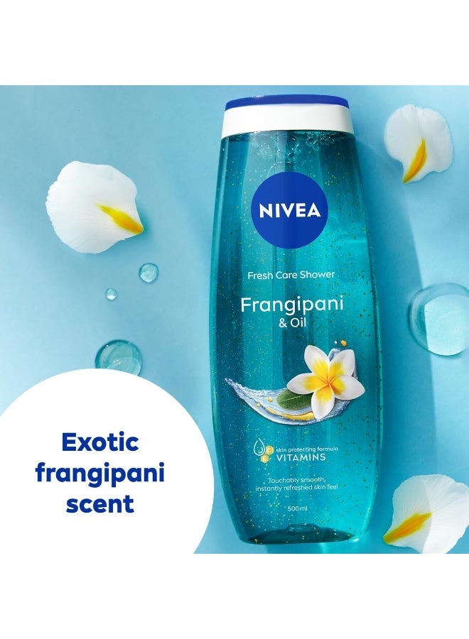 نيفيا مجموعة جل استحمام منعش من نيفيا: رائحة عشب الليمون والزيت ورائحة عشب الليمون وفواكه قوية منعشة ورائحة التوت والفرانجيباني والزيت مكونة من 3 قطع سعة 250 مل - Image 4