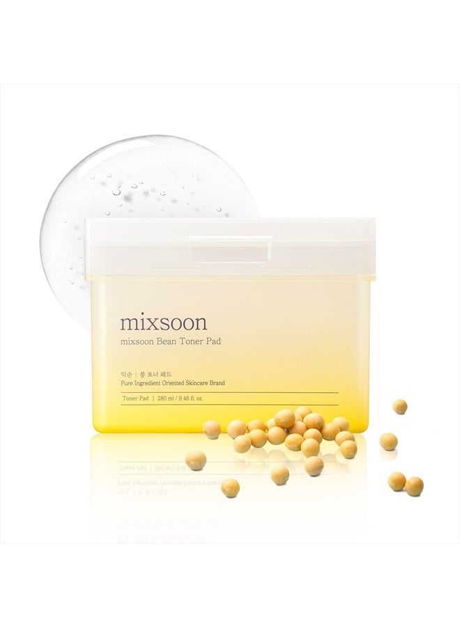 mixsoon Bean Toner Pad,Moisturizing, Elasticity,Exfoliation, Bean Extracts, Cotton Pad (280ml/9.46fl.oz/70 Sheets)  - Image 1