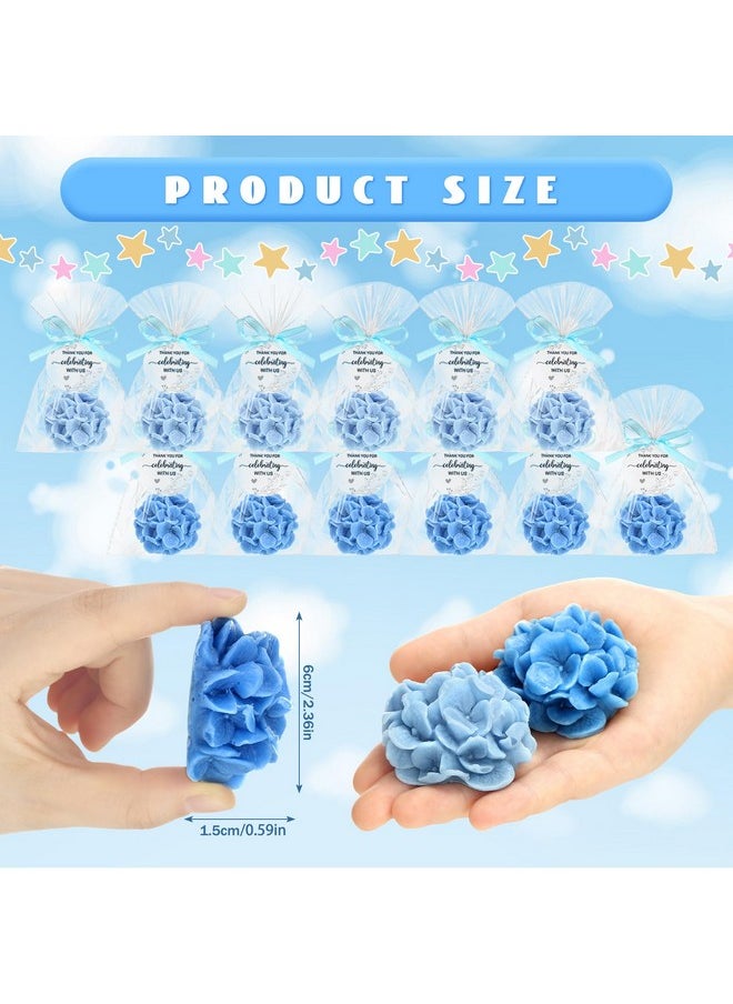 Demissle - Demissle 20 Pcs Hydrangea Soap Baby Shower Soaps Favors Christmas Gift Scented Flower Soap Bulk with Thank You Card Wedding Favors for Guests - Image 1