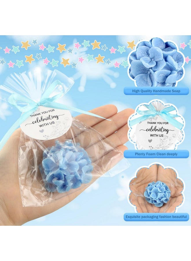 Demissle - Demissle 20 Pcs Hydrangea Soap Baby Shower Soaps Favors Christmas Gift Scented Flower Soap Bulk with Thank You Card Wedding Favors for Guests - Image 1