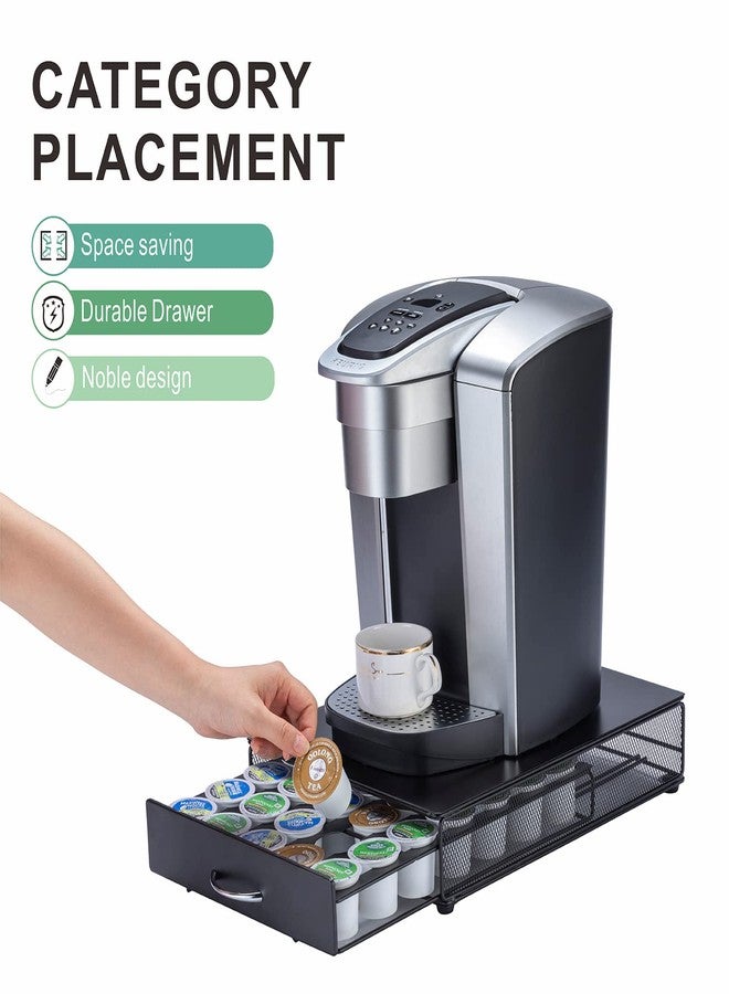 ZCDCP حامل كبسولات قهوة K-Cup من ZCDCP، منظم كبسولات قهوة K-Cup، حامل كبسولات قهوة Keurig مع 35 كبسولة، حامل كبسولات قهوة K-Cup أسود - Image 4