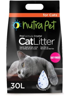 Nutra Pet Cat Litter Silica Gel Baby Powder - 30 Liter  - Image 1