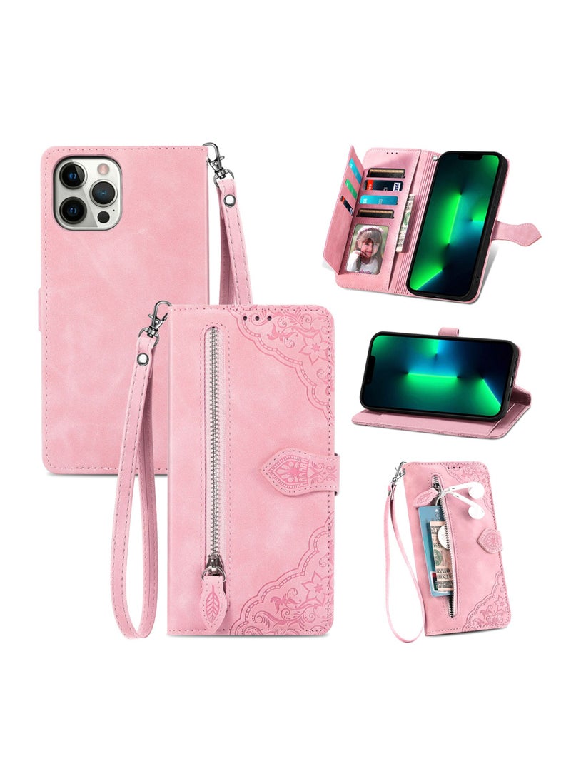 Loquat Suitable For iPhone Wallet Embossed Mobile Phone Leather Case  - Image 1