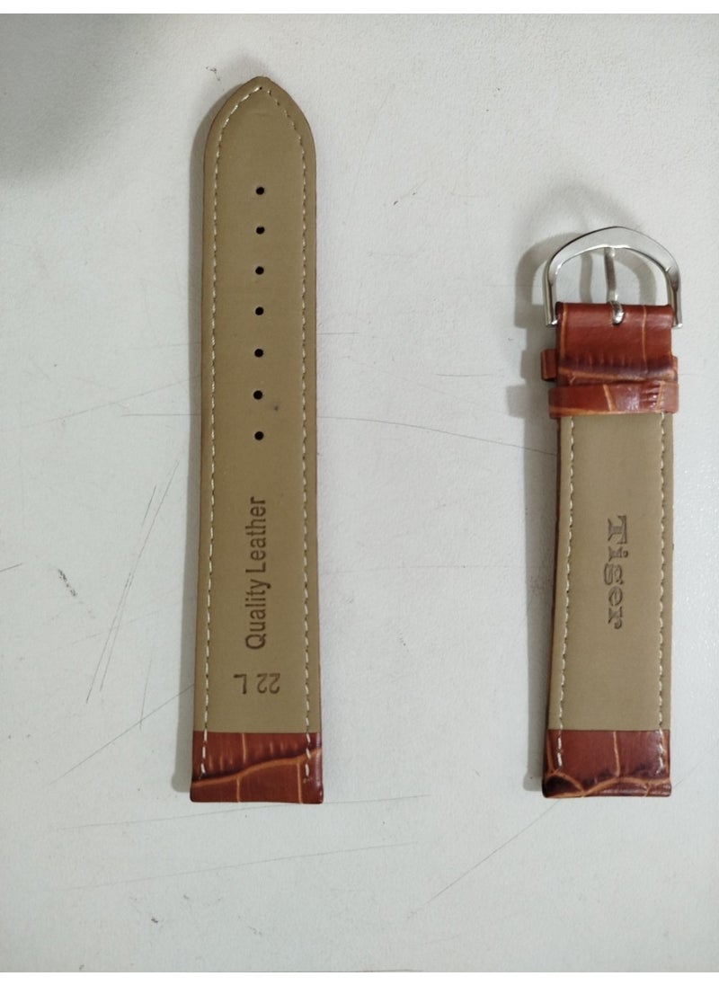 Leather Watch Strap Brown 22 mm DKK22 - pzsku/ZB74F8252660AE5D68761Z/45/_/1730837770/dc51fd7b-41d2-4dff-bb73-39bec15789d9