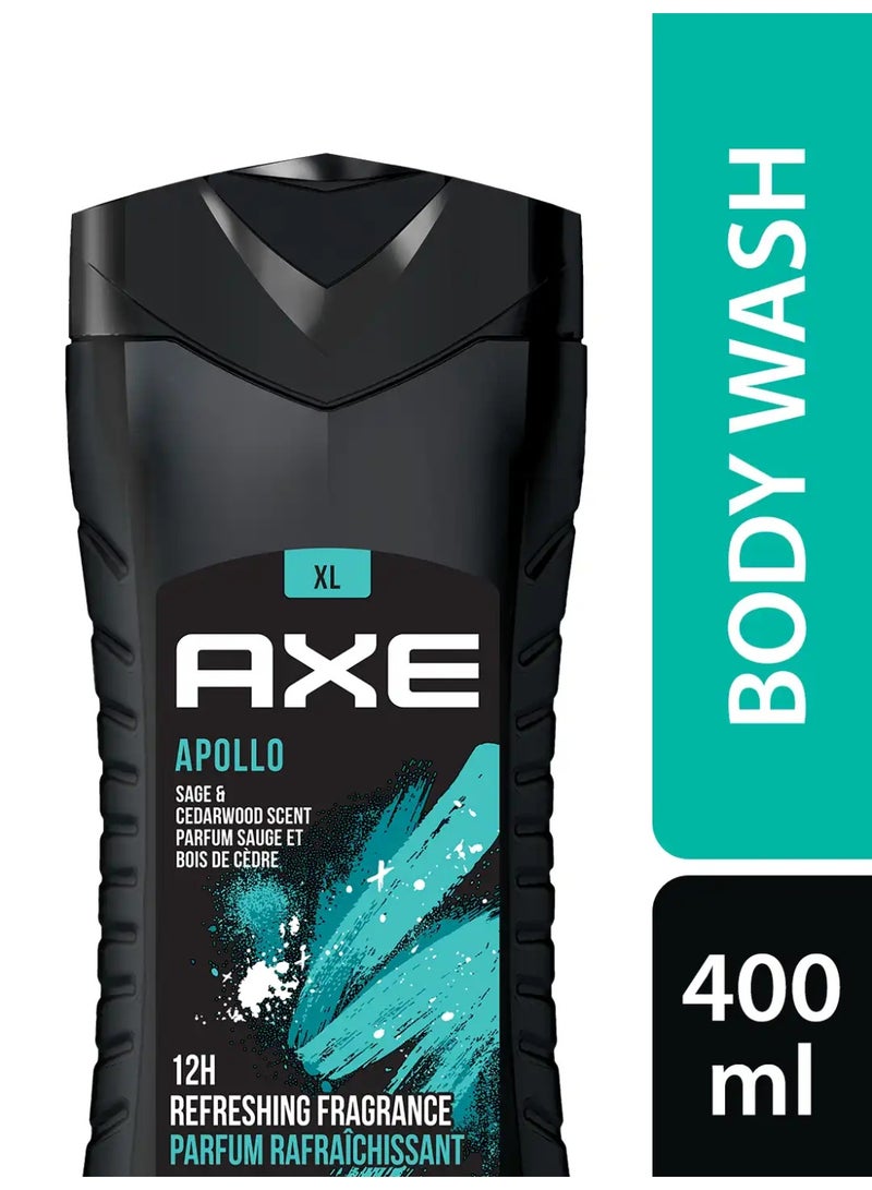 Axe Apollo Shower Gel 12H 400ml - Image 1
