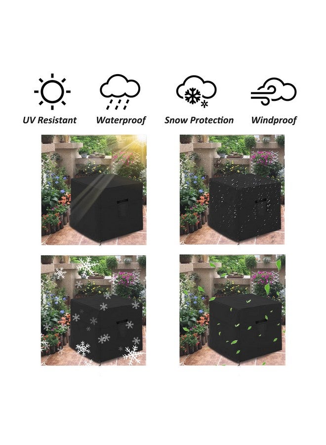 Little World Air Conditioner Cover for Outside Unit, Heavy Duty Large Universal Veranda, Winter AC Cover for Standard American Furniture Central Outdoor Vent Full Cover 34 x 34 x 30 inch - Image 5