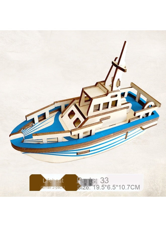 ألعاب تركيب نموذج ثلاثي الأبعاد خشبية للأطفال