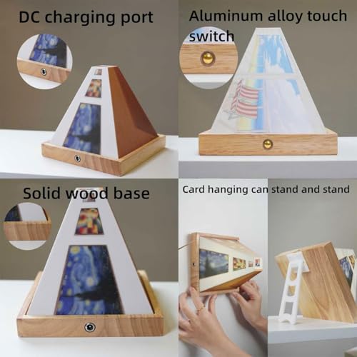 HOMENITY® - 1pc 3D Naked Eye Visual Night Light – 3 Light Effect,Creative Wall-Mounted LED Lamp with Artistic Scenes,Decorative Lighting for Home or Office, USB Powered,Plastic-lamp - Image 2