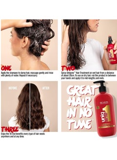 Revlon Professional ALL IN ONE SHAMPOO Moisturizing Shampoo For Damaged Hair 490ml  - Image 5